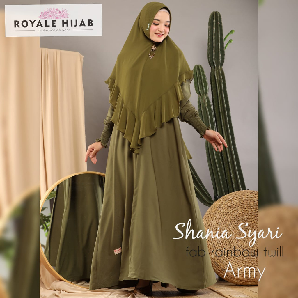 GAMIS SHANIA SYAR'I ORI BY ROYALE HIJAB SET KHIMAR