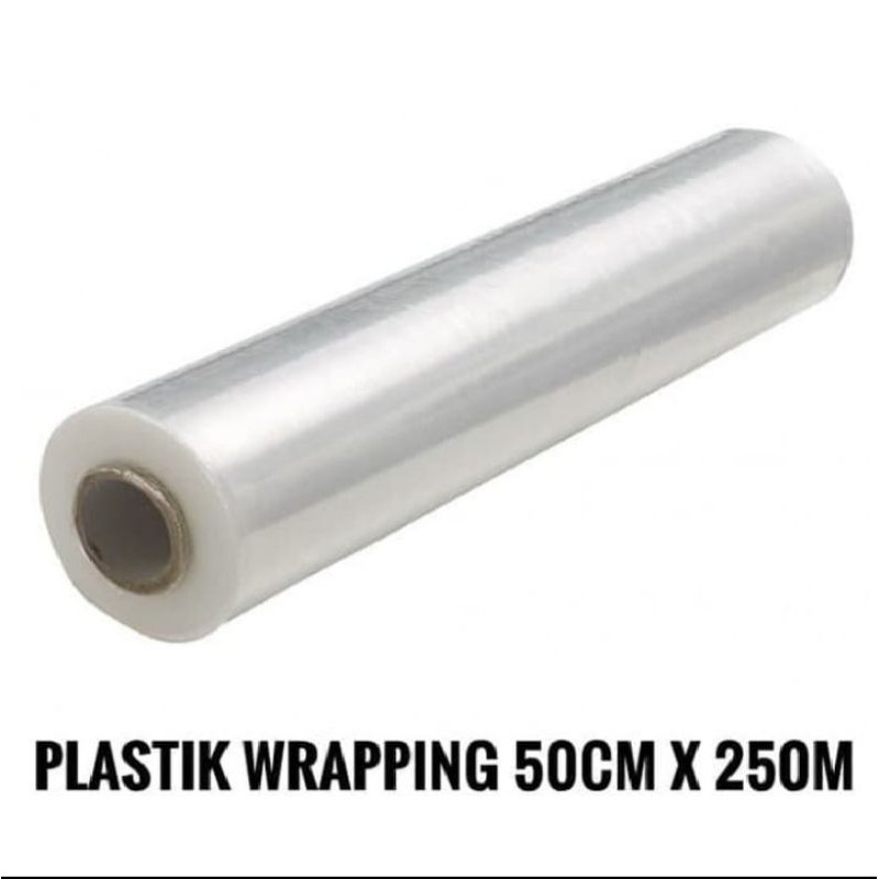 plastik warping / plastik paking lebar 50 cm x panjang 250 meter , greb , gojek