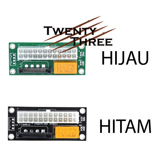 Dual power supply motherboard relay sata for mining double mobo psu