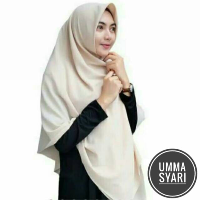 Segi Empat Syari / Segi Empat Jumbo / Jilbab Segi Empat / Segi Empat Katun (Umma)