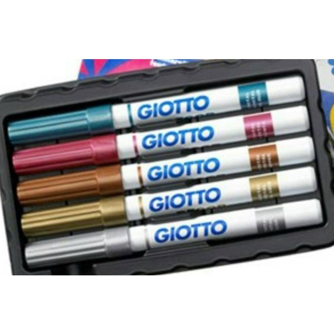 

Office & Stationery | Alat Tulis | Giotto Decor Metal / Spidol Paint Marker Metalik | Best Seller