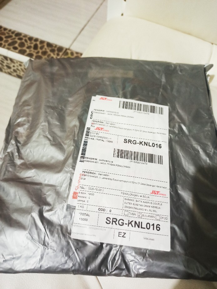 Outer Buketan Crem Kemeja Lengan Panjang M L Xl Xxl