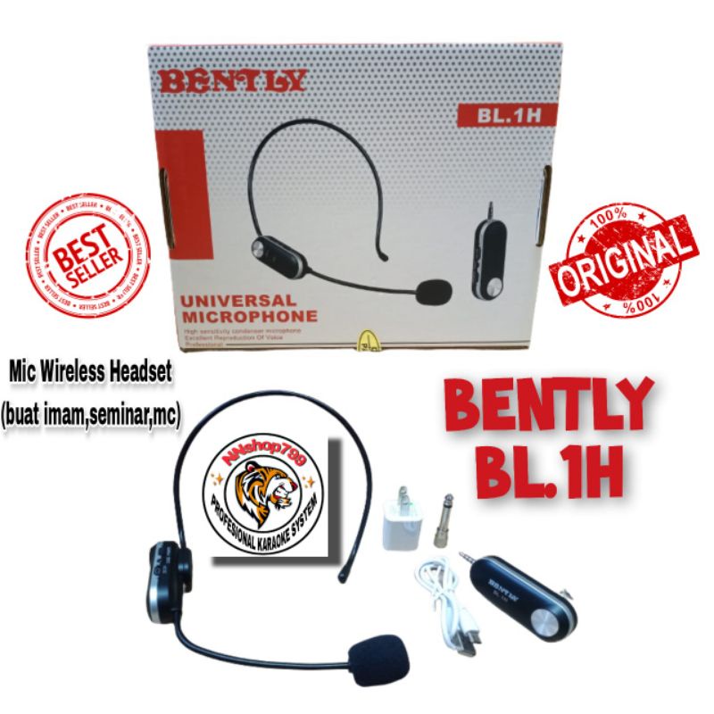 Mic Wireless Headset/Mic Bando/Mic imam Original