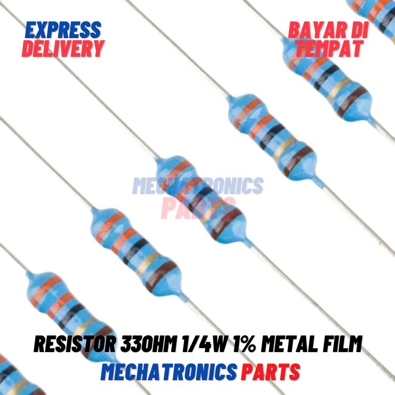 [PAS-9439] 10X RESISTOR 33OHM 1/4W 1% METAL FILM