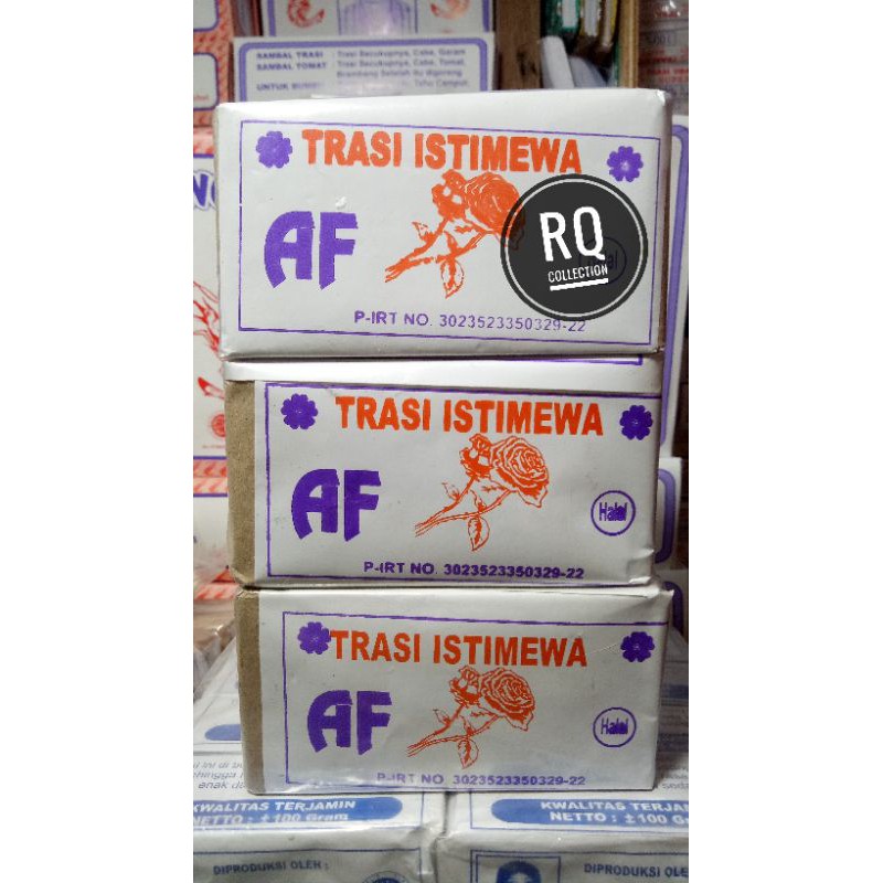 Terasi udang istimewa cap Af mawar produksi H.Abd.fatah tuban kemasan 250gr