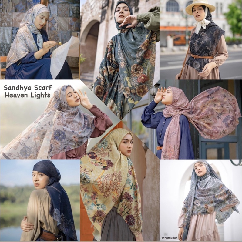 Sandhya Scarf , Rulla Scarf , Dayana Scarf Heaven_lights HL x dwihanda