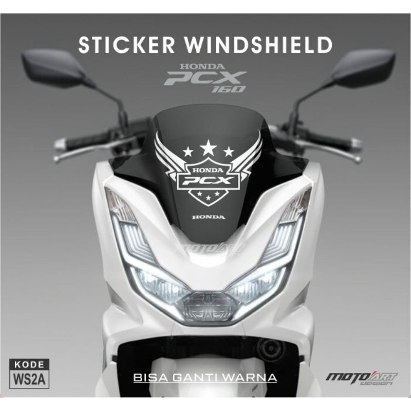Cutting Sticker Windshield PCX 160 Stiker Tameng Depan
