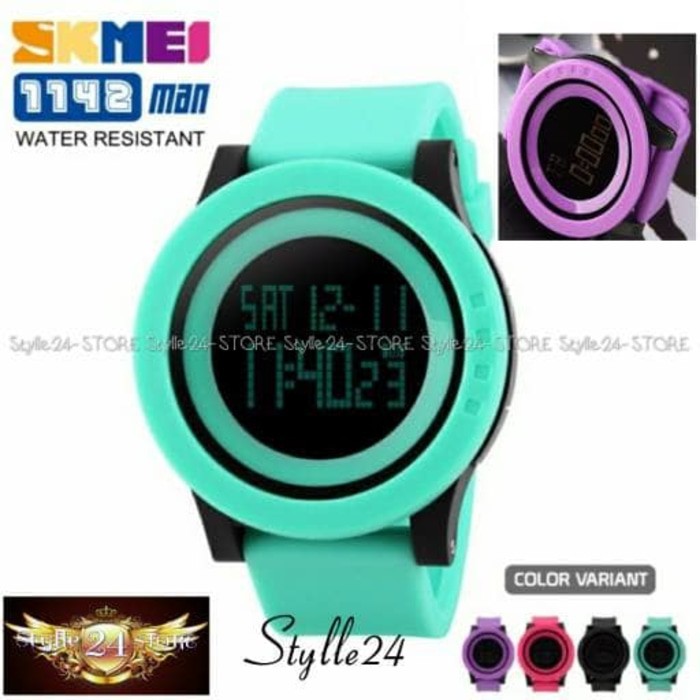 SKMEI Jam Tangan LED 1142 DG1142 Tali Karet Sport Water Resistant Original Anti Air