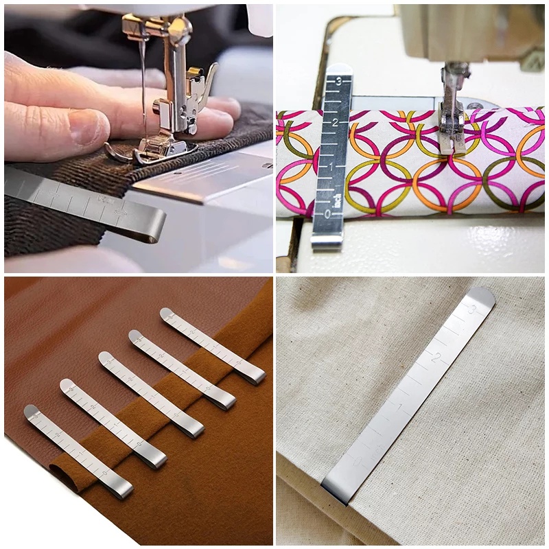 Klip Penggaris Penanda Jahitan Bahan Stainless Steel Untuk Quilting