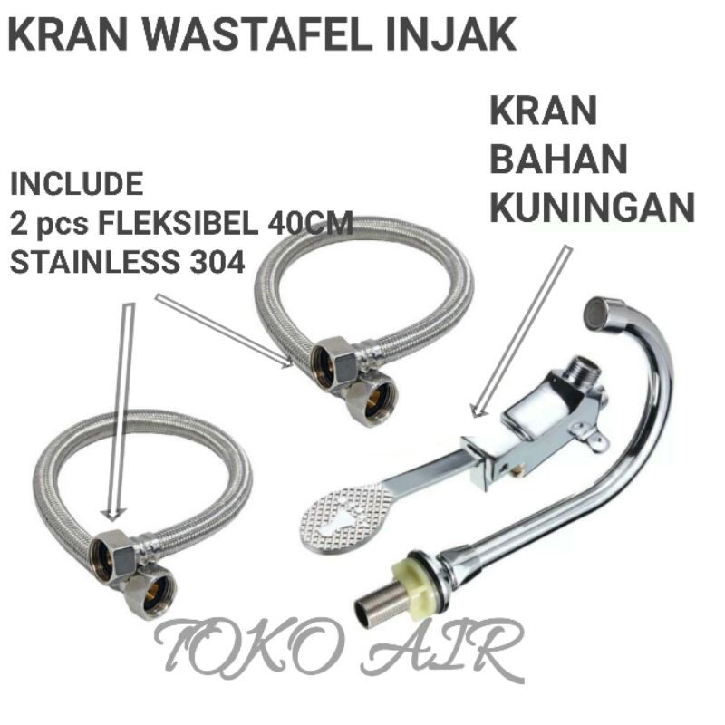Kran Wastafel Injak atau Kran Injak