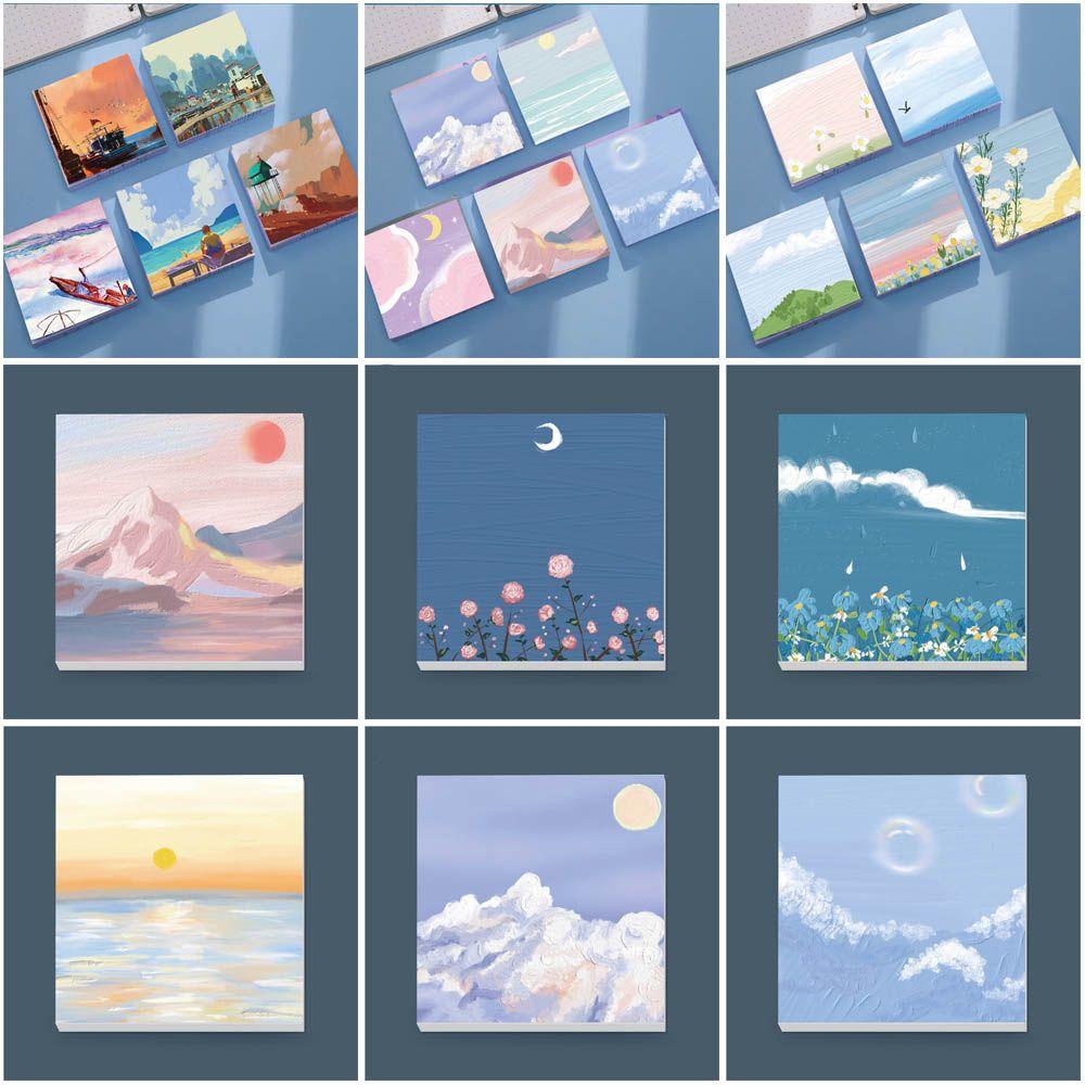 R-flower 90halaman Memo Pad Diary Perlengkapan Kantor &amp; Sekolah Loose Leaf Handbook Decor Notepad