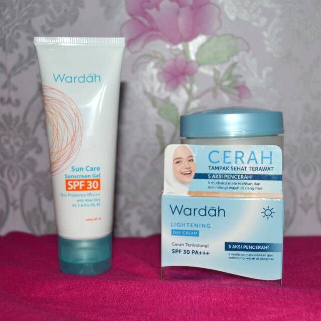 Wardah paket krim siang Sunscreen/Daycream