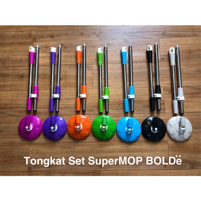 Tongkat Set Super MOP Refill Kain Pel Handle Set Supermop Bolde Kain Pel Bolde Tongkat Pel Murah