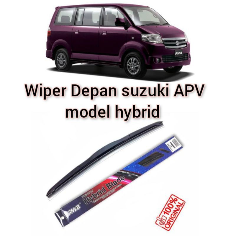 wiper depan suzuki apv model hybrid 18&quot; &amp;18&quot;