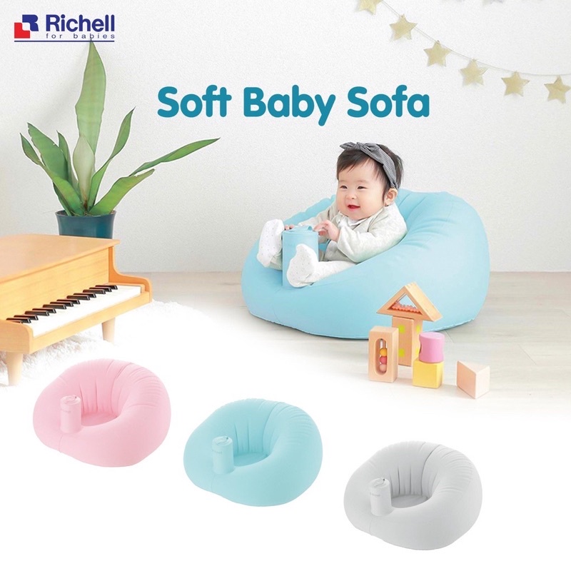 Richell airy soft baby sofa - sofa bayi