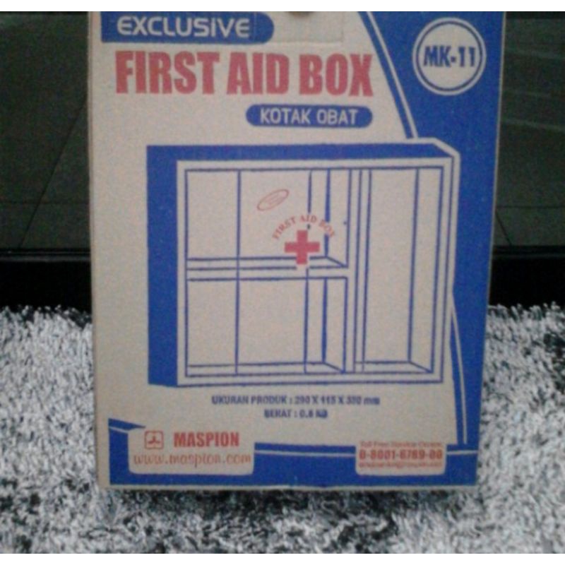 tempat kotak obat p3k maspion mk11/tempat penyimpan first aid box