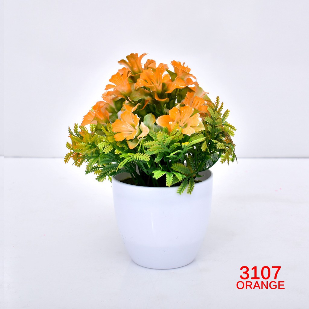 COD TL88 POT TANAMAN  BUNGA HIAS DEKORASI RUANGAN BUNGA PLASTIK HIAS P3107-7