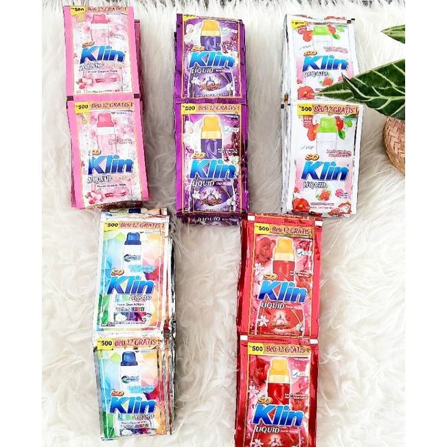 (Renteng)So klin liquid detergent renceng 22 ml x 12pcs