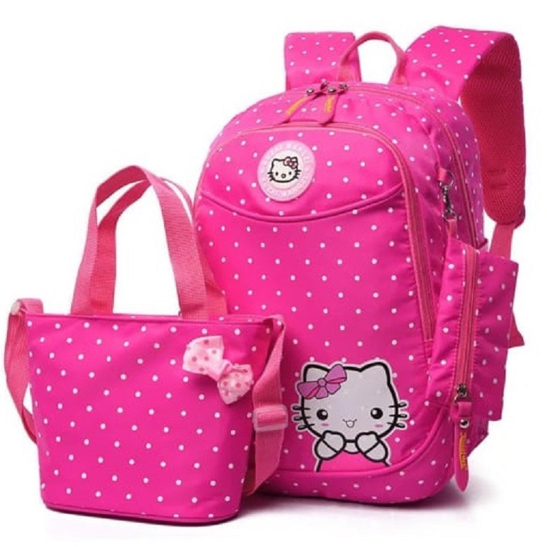 BDKR_TAS - BISA COD Tas Ransel Anak hello kitty 2in1 SD / TK / PAUD / - Anti Air TAS Sekolah Hello Kitty Tas Anak Karakter Kartun BUNCIT ( Motif Pilihan ) / Tas Anak Perempuan / tas sekolah Sd perempuan / tas anak perempuan TK SD PAUD