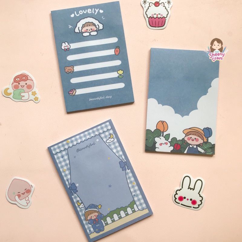 

Sticky Notes Ukuran 6 x 9 CM Seri Girly