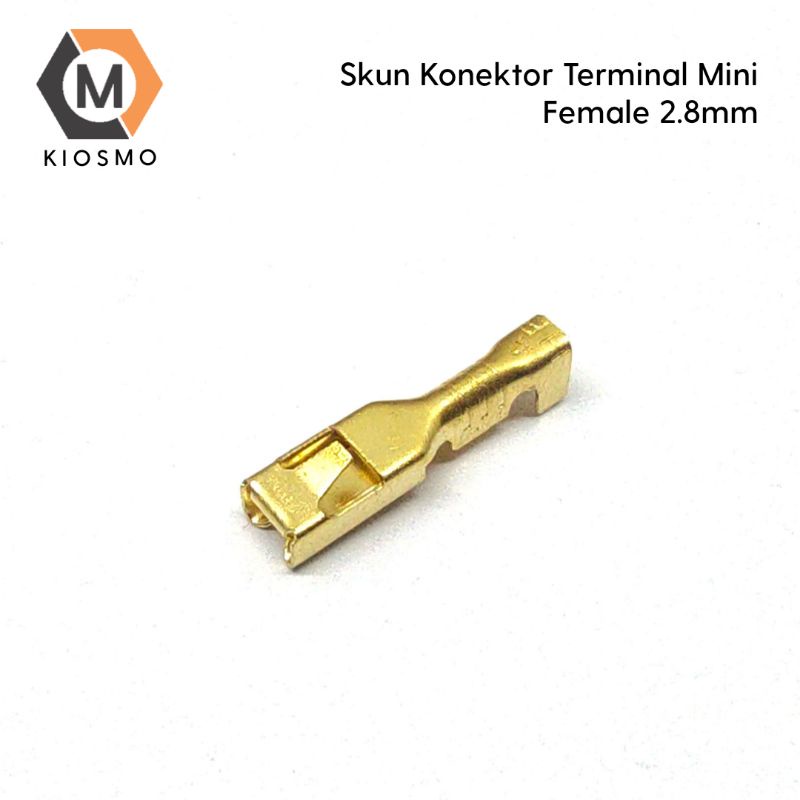 5pcs Konektor Terminal Kabel / Skun Gepeng Cewek Mini/ Skun Female 2.8mm