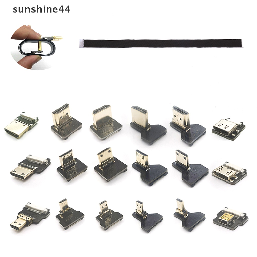 Sunshine Adapter Mini Micro Hdmi 90 Derajat Untuk Fotografi Fpv