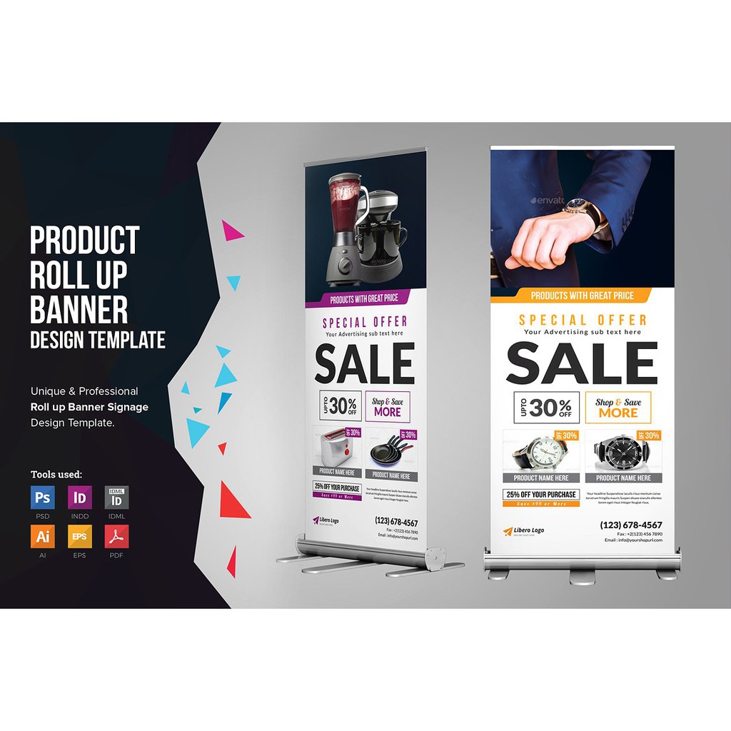 Corporate Roll Up Banner Pack - Photoshop