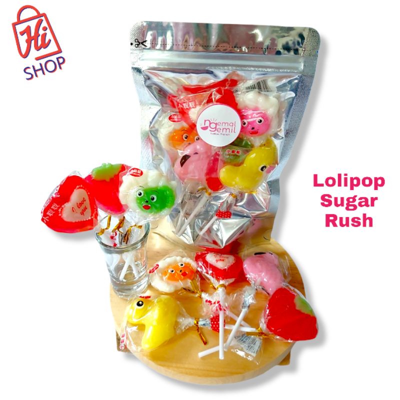 

Lolipop Sugar Rush Viral Karakter Fancy Mixed Kualitas Premium
