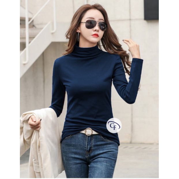 Manset Turtle Neck Lengan Panjang Premium dan Soft