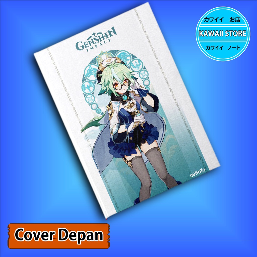 

Notebook / Pocket book Hard Cover Anime Game Genshin Impact SUCROSE uk A5 & A6 / Notes Book