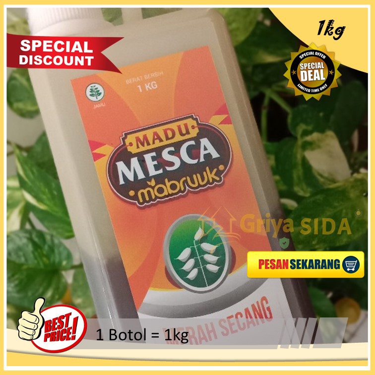 Madu merah 1kg madu secang mesca mabruuk 1000gr madu Mabruk Mabruuk secang PROMO