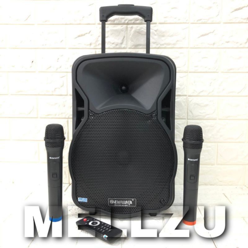 Speaker Portable Amplifier Wireless N AIWA WAS 110 LVD - 10 inch Bluetooth