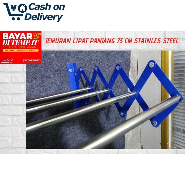 COD  JEMURAN DINDING STAINLEES STEEL 75 CM ANTI KARAT