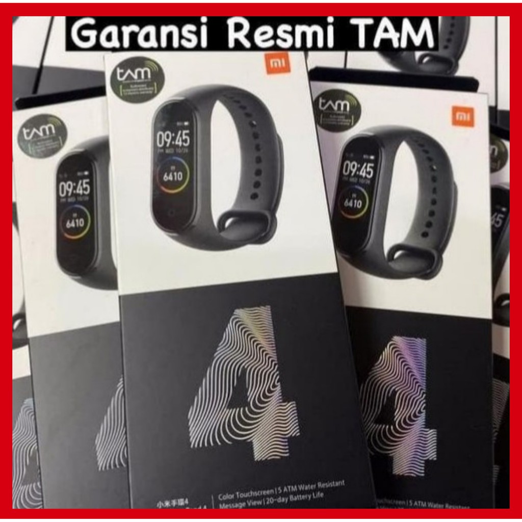[MURAH] MI BAND 4 ORIGINAL XIAOMI GARANSI RESMI TAM 1 TAHUN - JAM TANGAN PRIA WANITA - FASHION
