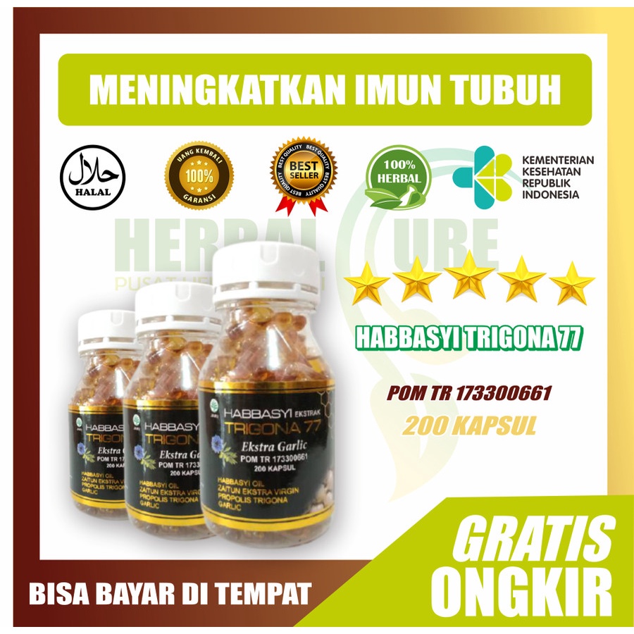 HABBASYI TRIGONA 77 WITH PROPOLIS TRIGONA DAN GARLIC