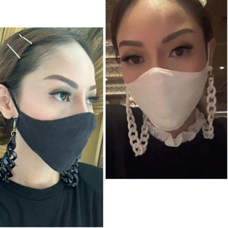 [KODE CHGYG] Rantai masker gepeng ayu ting ting_kalung masker ayu ting ting panjang +-65cm_tali mask