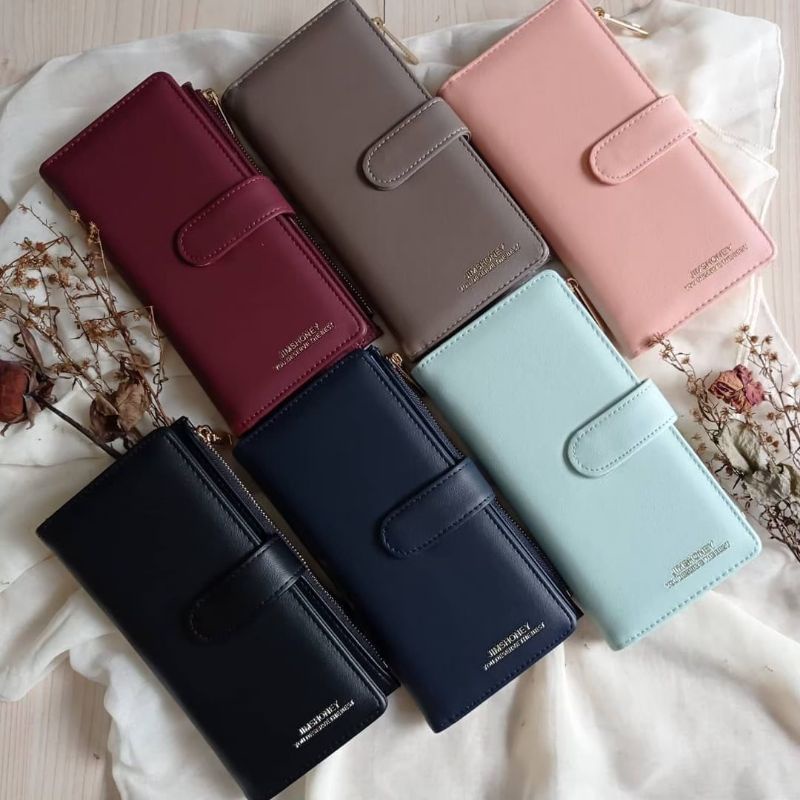 JIMSHONEY JH AIRA WALLET (dompet lipat panjang, dompet wanita kulit)