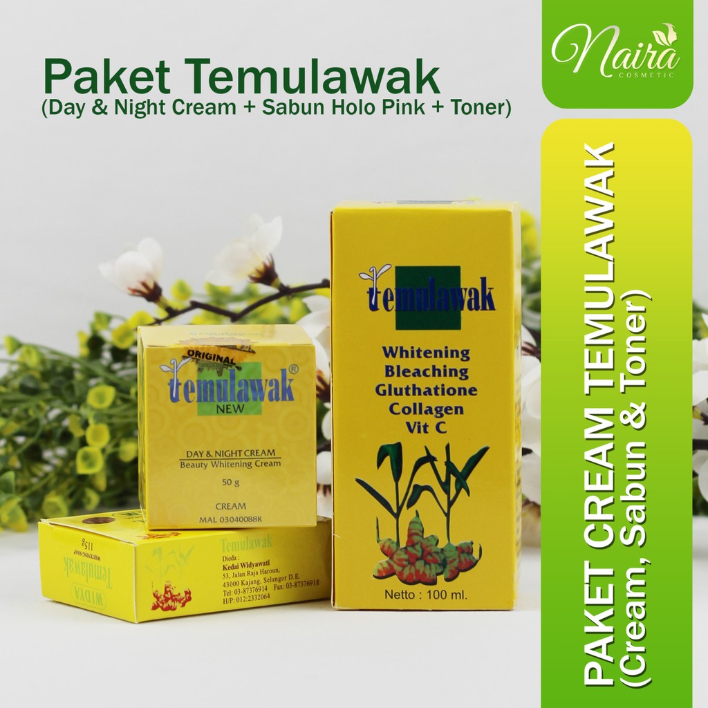 Cream Temulawak - Paket Cream Temulawak Cream, Sabun dan Toner