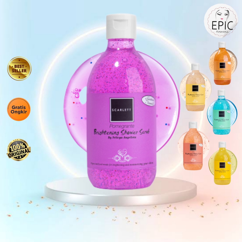 [1kg = 6pcs] Scarlett Whitening Shower Scrub - Original