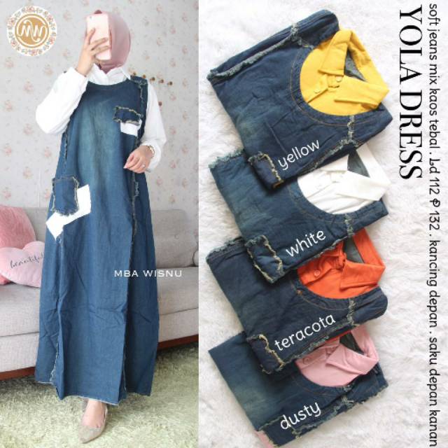 YOLA JEANS DRESS BY MW MBA WISNU