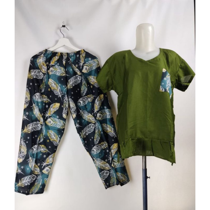 SETCEL JUMBO REMPEL XXL/SETELAN CELANA PANJANG XXL/SET BABBYDOLL XXL/PIYAMA XXL/BAJU TIDUR-G03