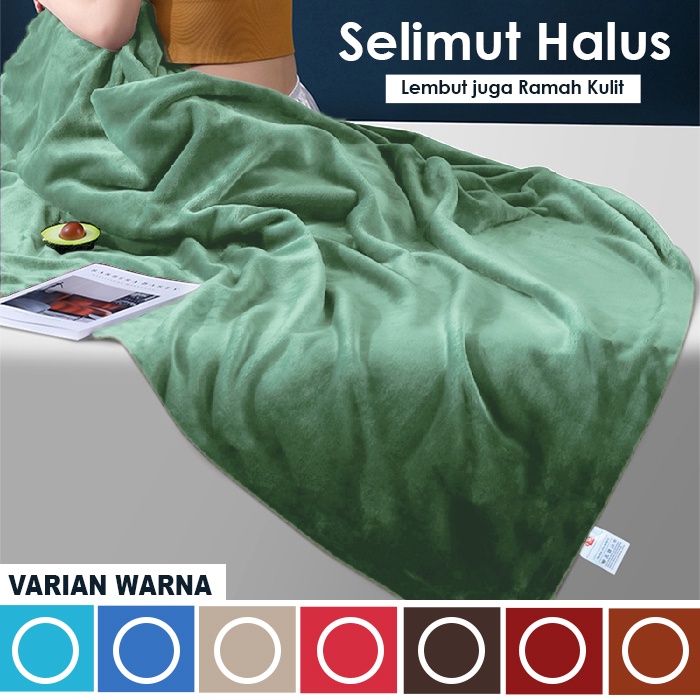 Selimut Tidur Polos Selimut Dewasa Tebal High Quality Ukuran 125cm X 175cm 100% Bahan Polyester Selimut TIdur Hangat Murah Berkualitas | HK-310