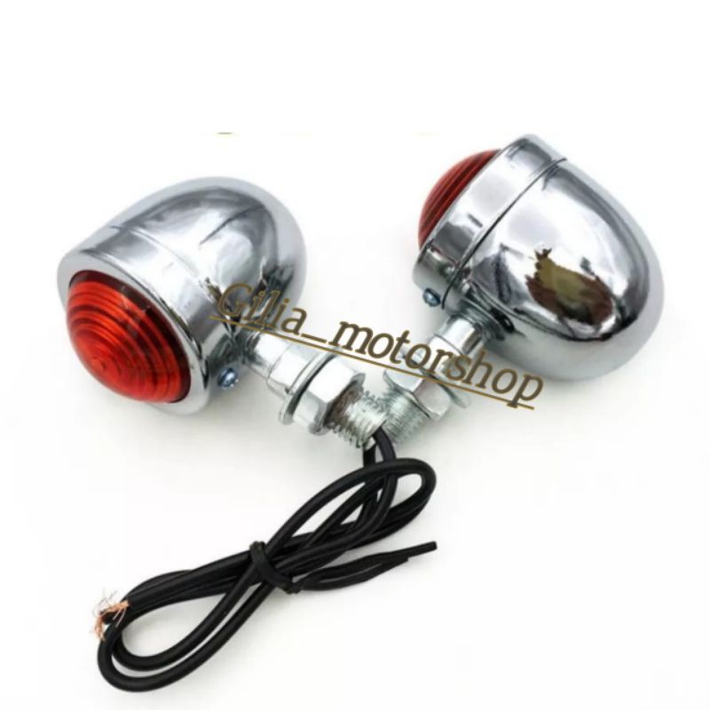 lampu sen Acipi C70 Japstyle Custom Riting Sein Acipi bohlam Universal Motor