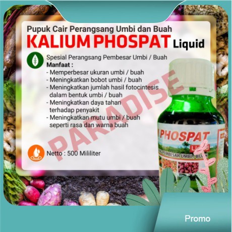 Pupuk Kalium Phospate Kalium Phospat Perangsang Umbi dan Buah Kalium Phospat Cair 500 ML