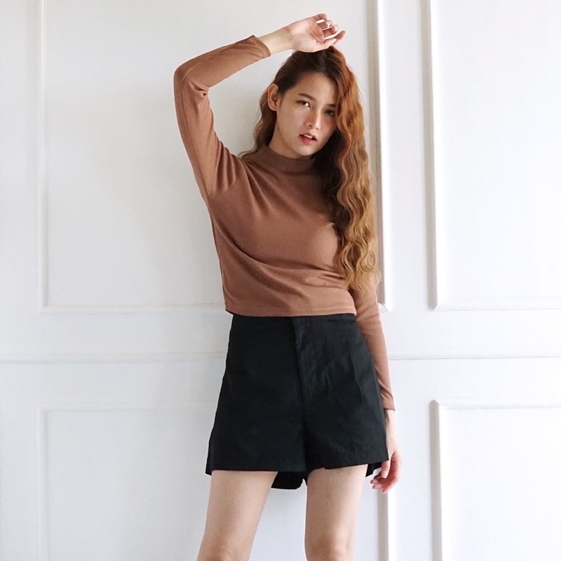 SALE ! [ELLIE] BERLIN TOP / RIB KNIT / LENGAN PANJANG