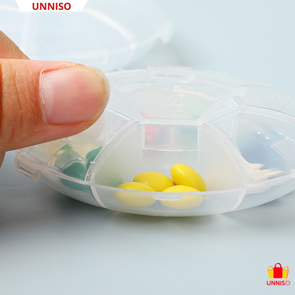 UNNISO - Kotak Obat Pills Box Portable Round KO2