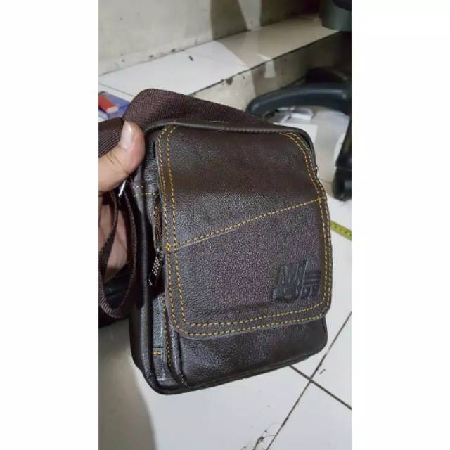 TAS SLEMPANG TAS SELEMPANG TAS COWOK TAS PRIA  KULIT SAPI ASLI