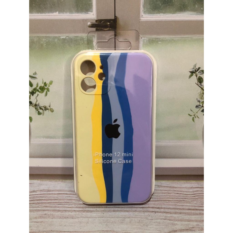 CASE IPHONE 12 MINI SILIKON CASE NEW RAINBOW COVER