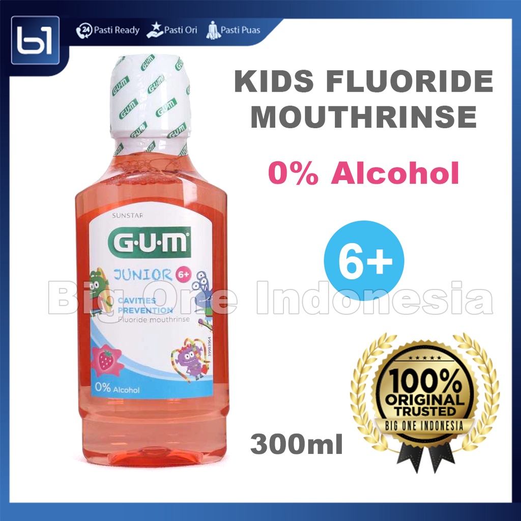 Jual GUM Junior 6+ Obat Kumur Anak Non Alcohol 300ml, Mouthrinse