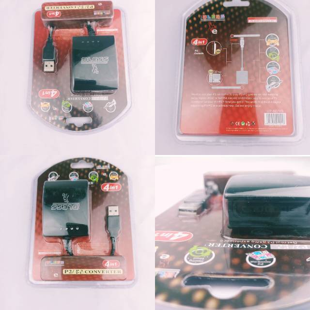 [COD] CONVERTER STIK PS2 to PS3 / PC LAMPU 4in1 - JOYSTICK CONVERTER FOR PS2 to PS3 or PC